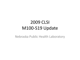 2009 CLSI M100