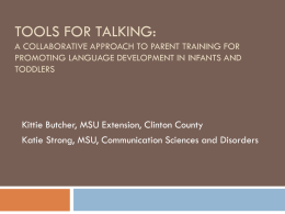 Tools for Talking: A Collaborative Approach to Parent