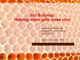 Girl Bullying: Helping mean girls make nice