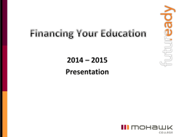 Financing Your Education - M. M. Robinson High School
