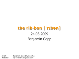 Ribbon - Bonn-to
