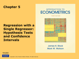 Introduction to Econometrics