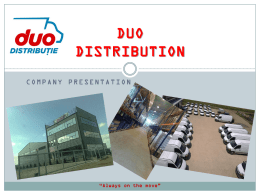 DUO DISTRIBUTION - Duo Distributie