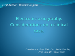 Electronic axiography. Considerations on a clinical case.
