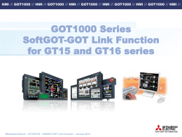 GOT1000 - SoftGOT - GOT Link Function for GT15 and GT16