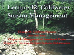 Coldwater Streams