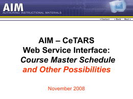 AIM-CeTARS CMS Web Service