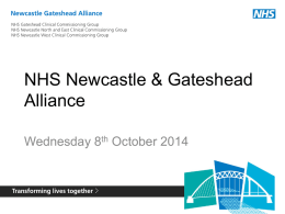 NHS Newcastle & Gateshead Alliance