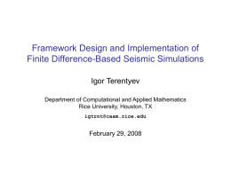 Framework Design and Implementation of Finite Difference