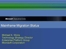Mainframe Migration - Trine University