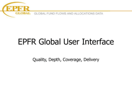 EPFR Global User Interface