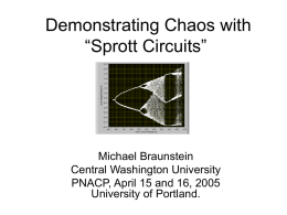 Demonstrating Chaos with Sprott Circuits
