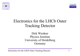 Electronics for the LHCb Outer Tracking Detector