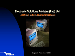 Electronic Solutions Pakistan (Pvt.) Ltd.