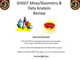GHSGT Meas/Geometry & Data AnalysisReview