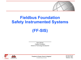 SIS EUC Report - Fieldbus Foundation