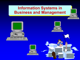 Information Systems in Business and Management