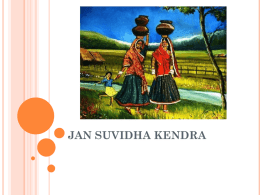 JAN SUVIDHA KENDRA - NGO in India