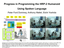 Progress in Programming the HRP