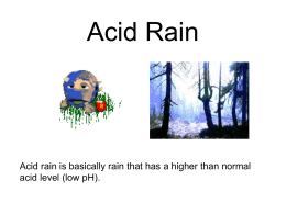 Acid Rain - Staffordshire Learning Net