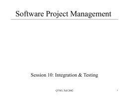 Software Project Management