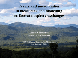 Some thoughts on errors and uncertainties in modelling and