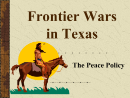 Frontier Wars in Texas