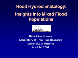Flood Hydroclimatology and Its Applications in Western