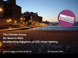 Solution Session: LED Street Lighting