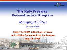 IH 10 Katy Freeway Public Meeting