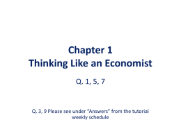 ECON 1001 AB Introduction to Economics I Dr. Ka