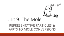 Unit 9: The Mole