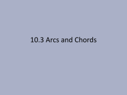 10.3 Arcs and Chords - St. Monica Catholic Church