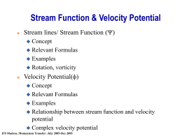 Stream Function & Velocity Potential