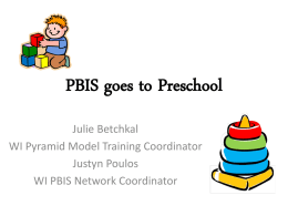 PBIS goes to Preschool - Collaborating Partners