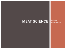 Meat Science - School District of Owen