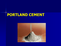 PORTLAND CEMENT - Middle East Technical University