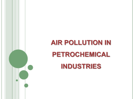 AIR POLLUTION IN PETROCHEMICAL INDUSTRIES