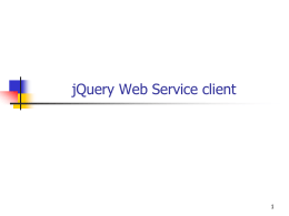 jQuery Web Service Client - University of South Florida