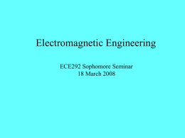 Electromagnetics - University of Idaho