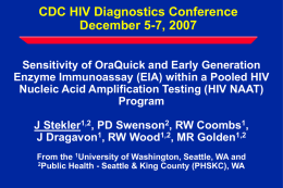 Carevent - 2012 HIV Diagnostics Conference