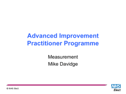 Advanced Improvement Practitioner Programme