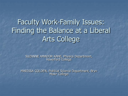 Faculty Work-Family Issues