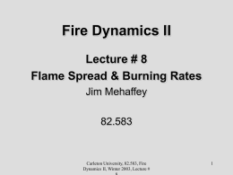 Fire Dynamics I - Carleton University