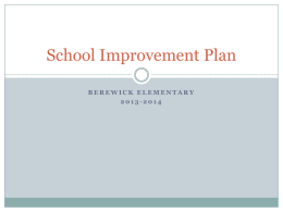School Improvement Plan - Charlotte