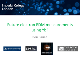 Future electron EDM measurements using YbF