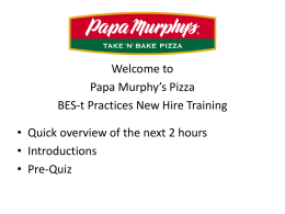 Welcome to Papa Murphy’s - BES-t