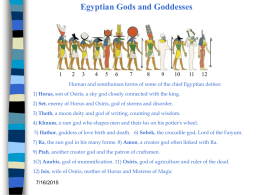 The Goddesses and Gods of Ancient Egypt Amon (Amen, Amun