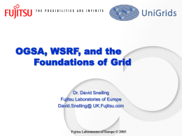 OGSA, WSRF, and the Foundations of Grid