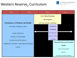 CWRU School of Medicine University Track Basic Science